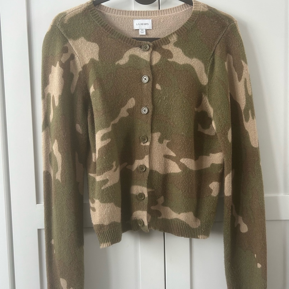 PacSun Camouflage Cardigan